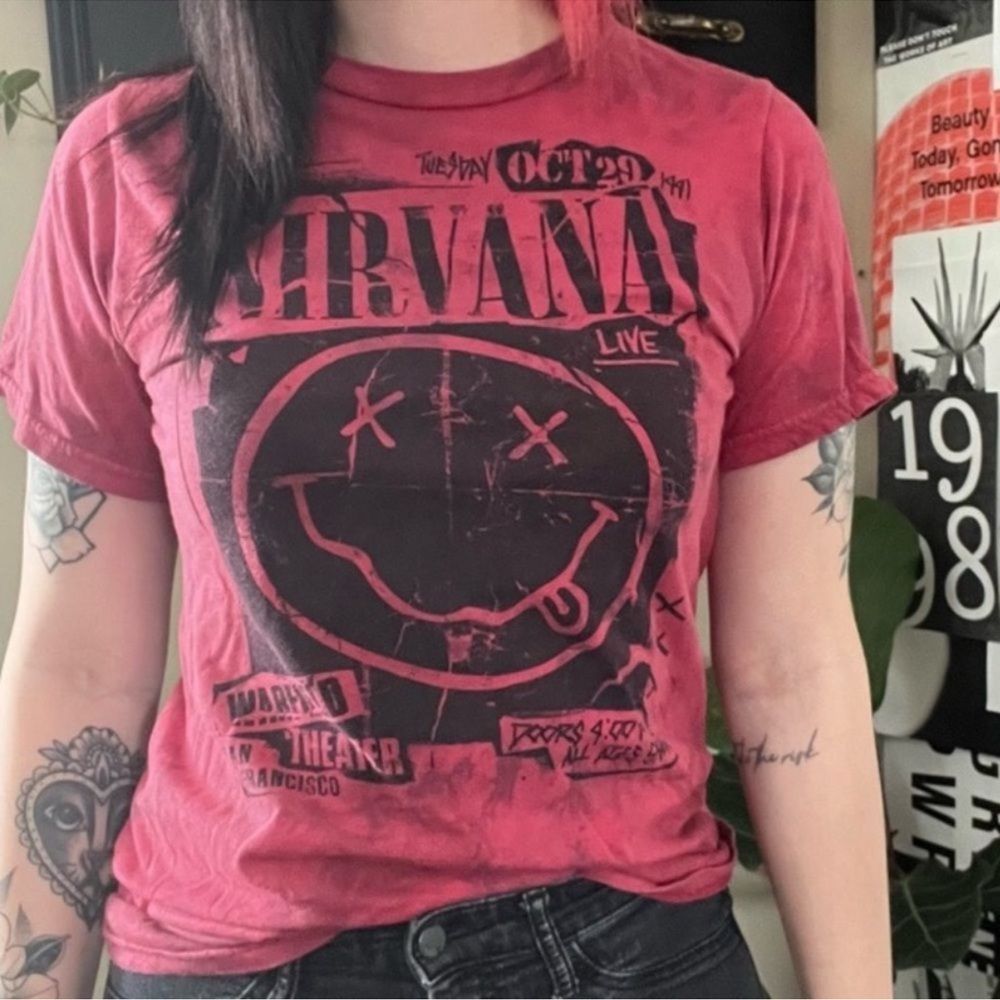 Nirvana Concert T-Shirt Warfield Theater